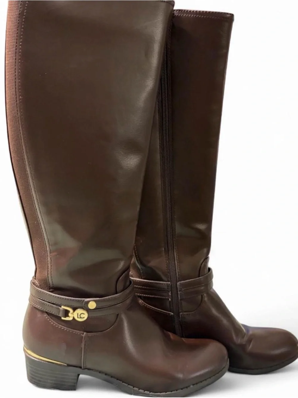Liz Claiborne Brown Knee-High Leather Riding Boots